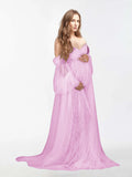 Robe en tulle perlé pour la photographie de maternité RB1