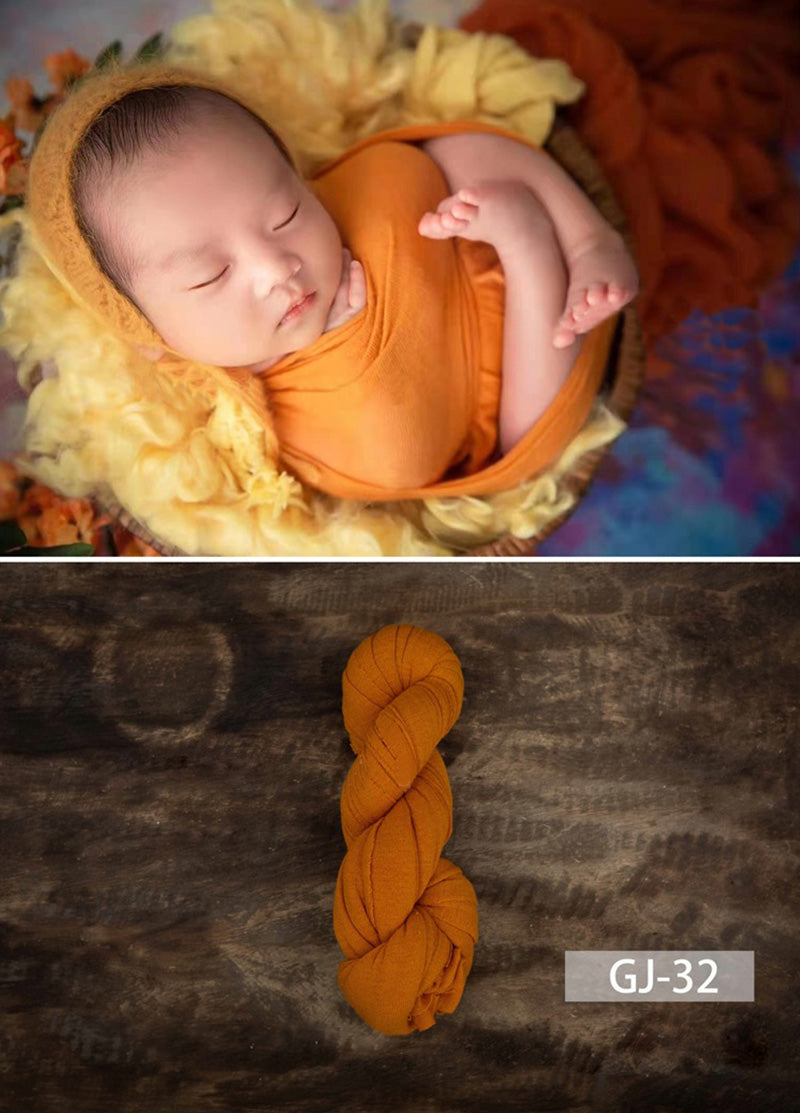 Photographie de nouveau-né Enveloppe de forme en ficelle douce de couleur unie GJ