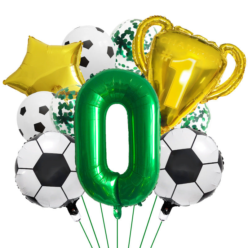 Ensemble de Ballons pour Thème de la Coupe du Monde de Football Numérique 32" BA47