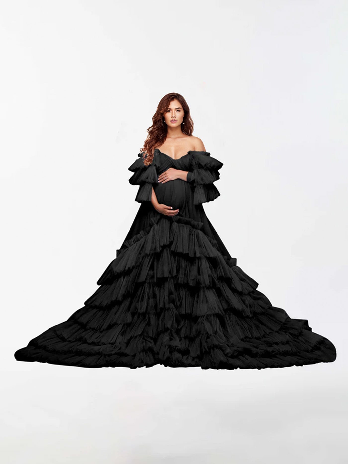 Robe de maternité en tulle pour la photographie RB5