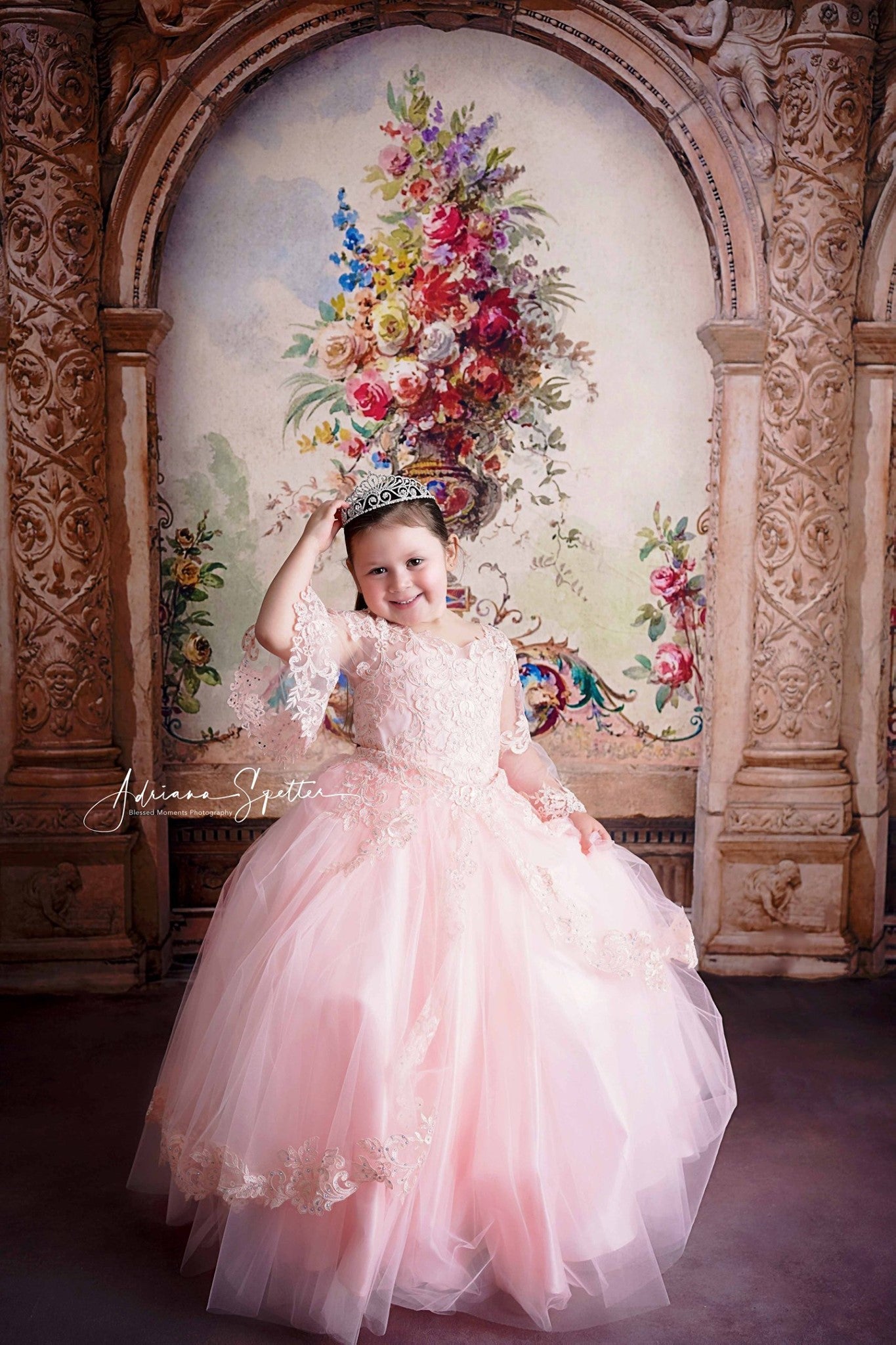 Fond vintage Fond mural floral vintage Fond antique MRR10-32