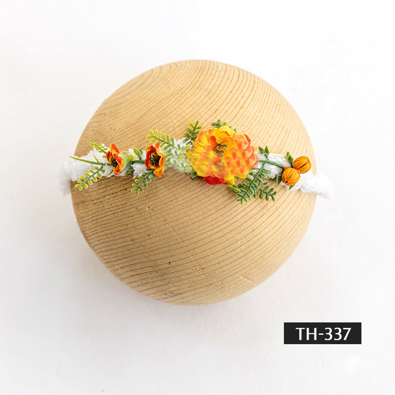 Photographie de nouveau-né Fausse fleur coiffe TH3