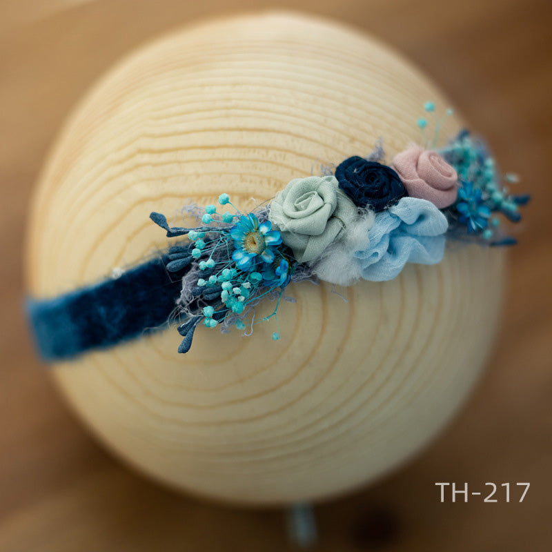 Photographie Nouveau-né Velours Fleur Pearl Coiffe TH2