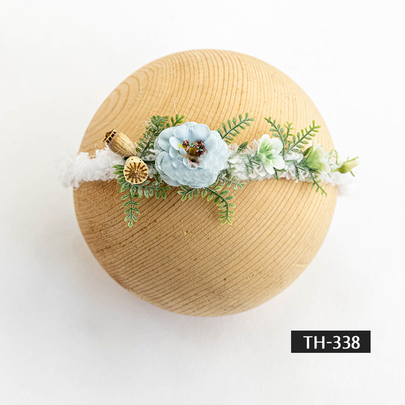 Photographie de nouveau-né Fausse fleur coiffe TH3