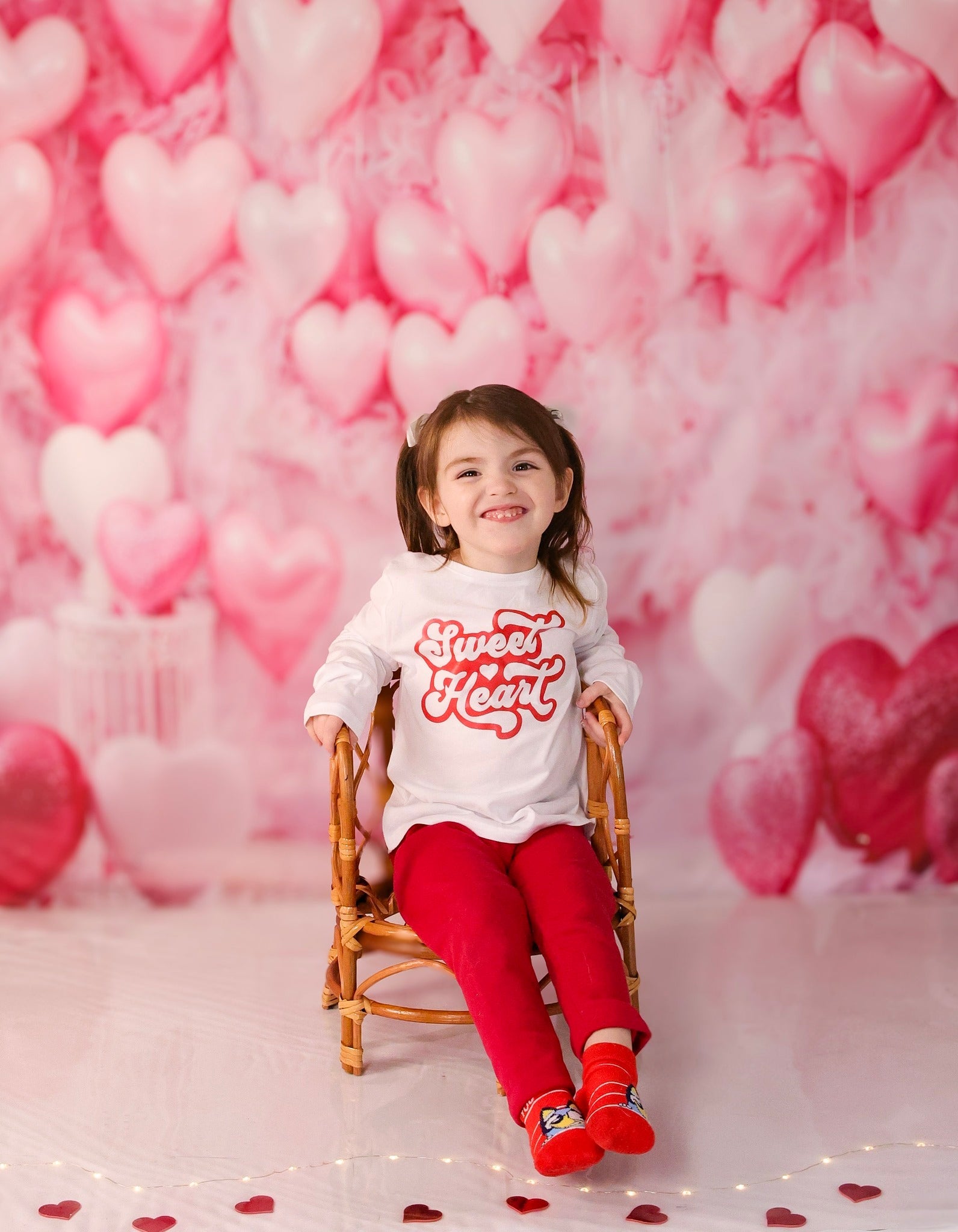 Toile de fond Saint-Valentin Mur Ballons Cœur Roses Saint-Valentin MRR9-88