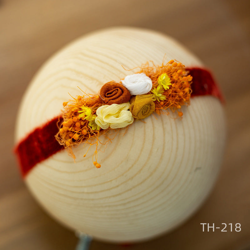 Photographie Nouveau-né Velours Fleur Pearl Coiffe TH2