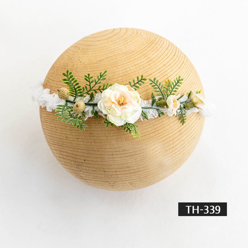 Photographie de nouveau-né Fausse fleur coiffe TH3