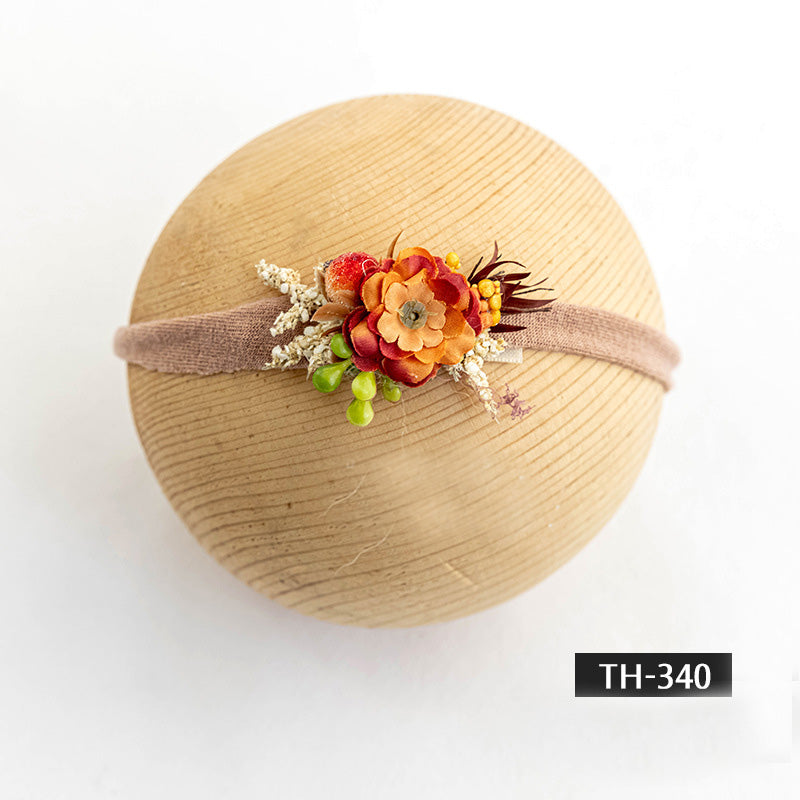 Photographie de nouveau-né Fausse fleur coiffe TH3