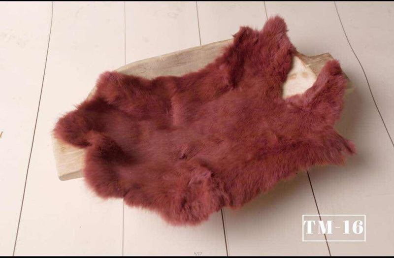 Couverture en fausse fourrure pour la photographie de nouveau-nés TM