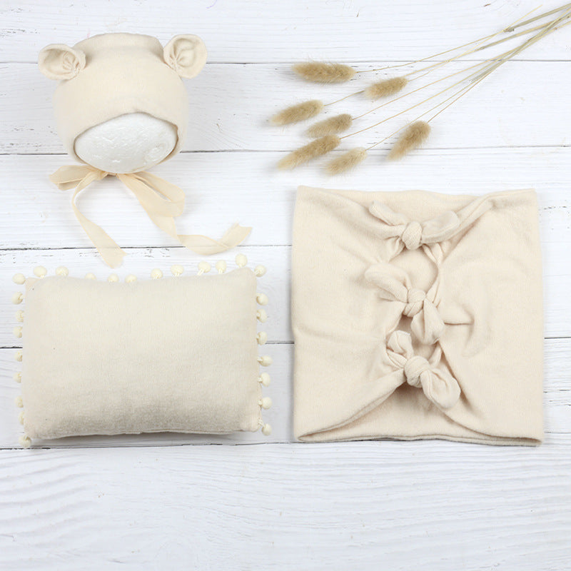 Ensemble d'Enveloppe photographique pour nouveau-né (chapeau + oreiller + enveloppe ) CL8