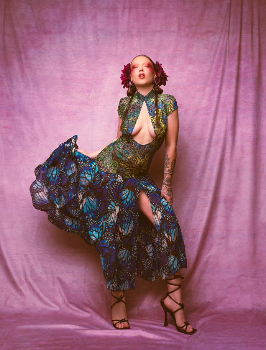 Toile de fond peinte à texture abstraite violet multicolore pour photomaton DHP-701