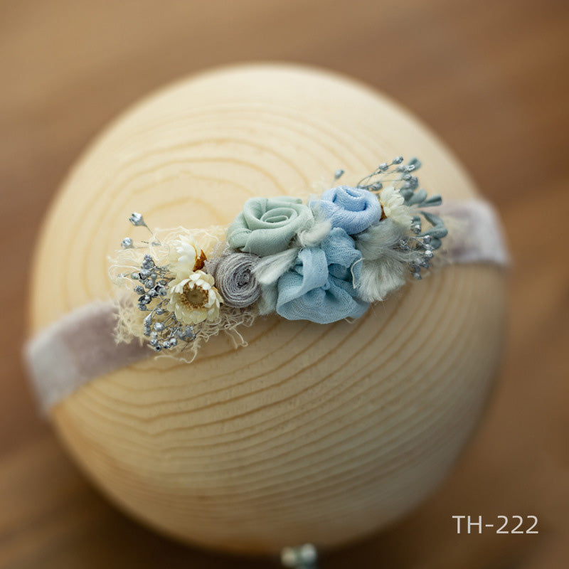 Photographie Nouveau-né Velours Fleur Pearl Coiffe TH2