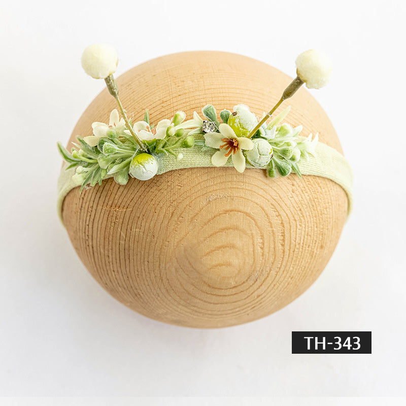 Photographie de nouveau-né Fausse fleur coiffe TH3