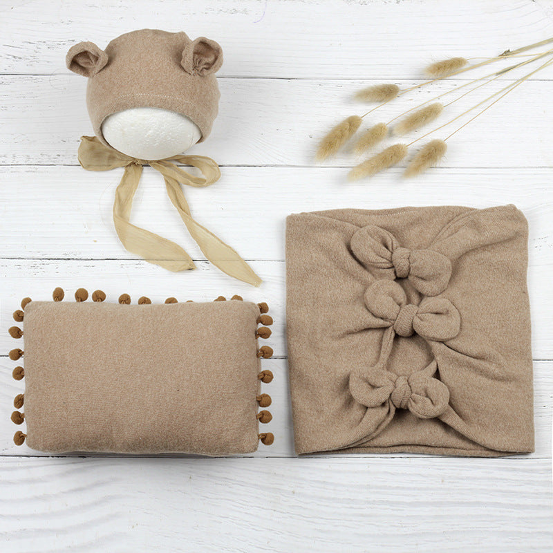 Ensemble d'Enveloppe photographique pour nouveau-né (chapeau + oreiller + enveloppe ) CL8