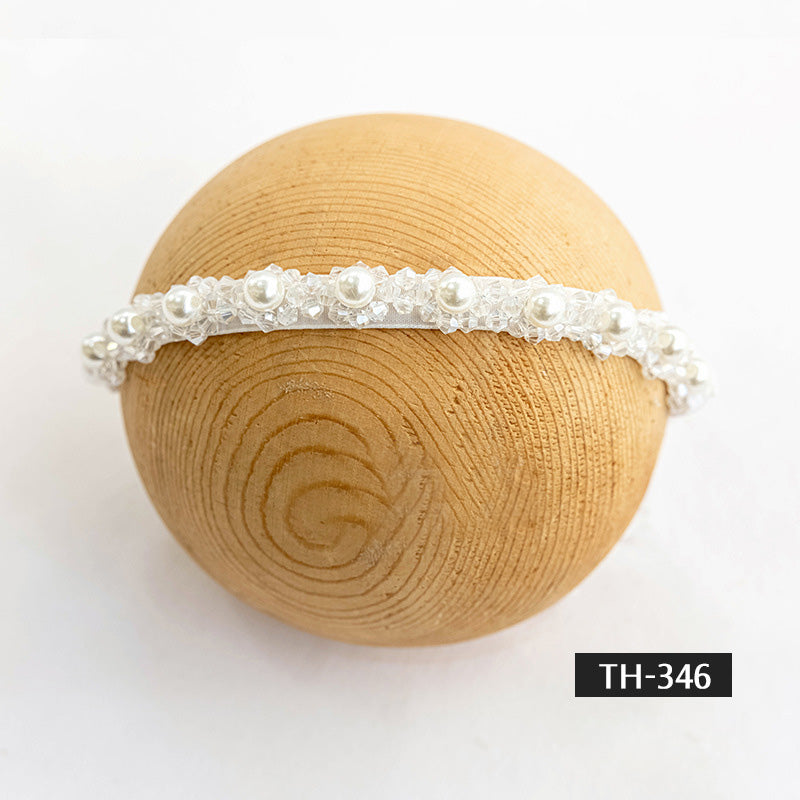 Photographie de nouveau-né Fausse fleur coiffe TH3