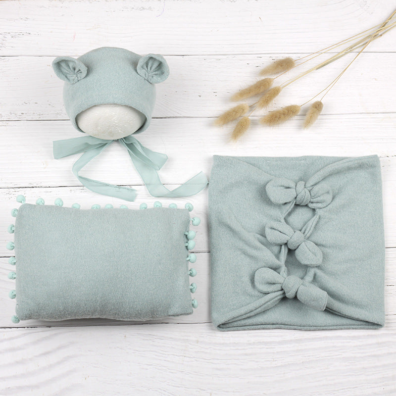 Ensemble d'Enveloppe photographique pour nouveau-né (chapeau + oreiller + enveloppe ) CL8
