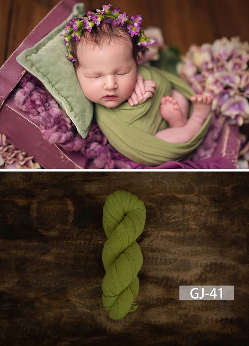 Photographie de nouveau-né Enveloppe de forme en ficelle douce de couleur unie GJ