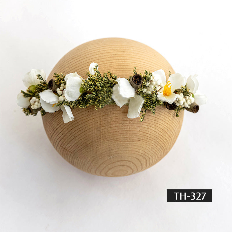 Photographie de nouveau-né Fausse fleur coiffe TH3