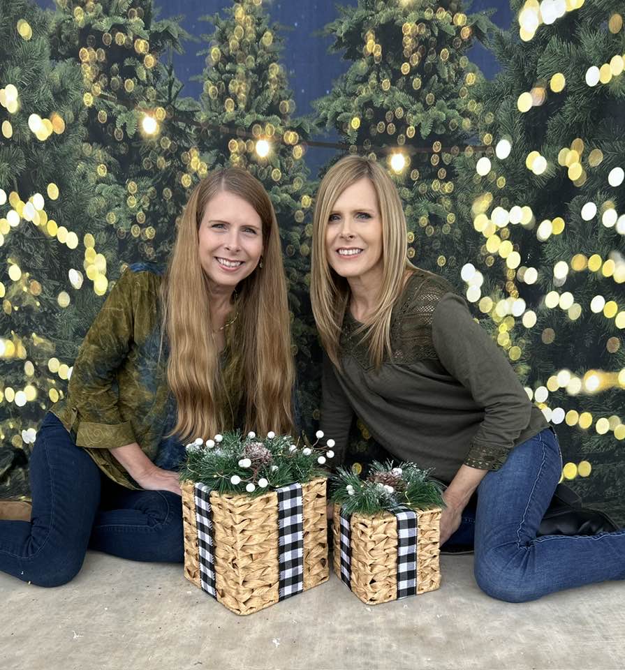 Toile de fond de photomaton Night Twinkle Christmas Farm D833