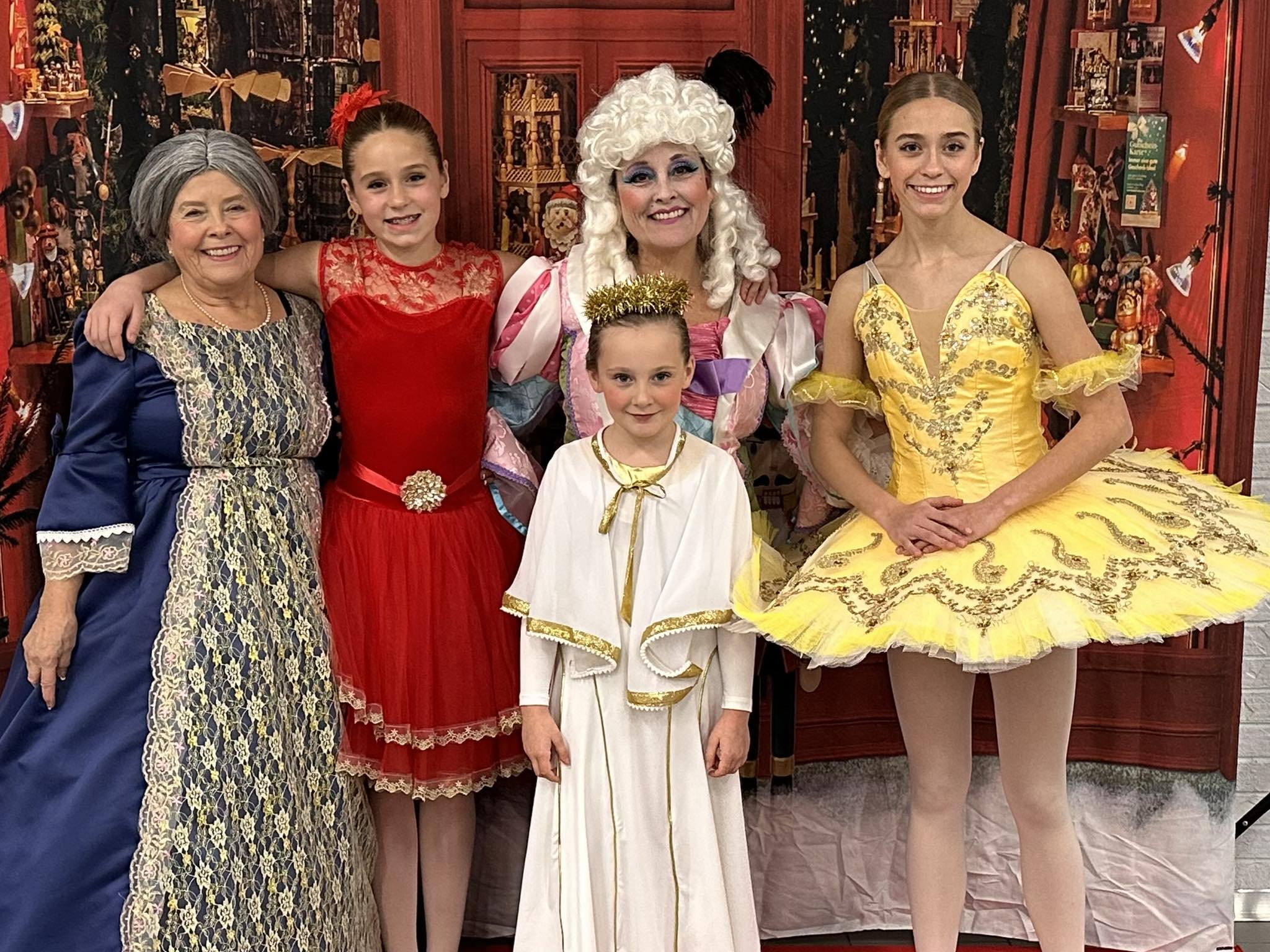 Toile de Fond de Casse-noisette de Neige de Vitrine de Noël M6-94