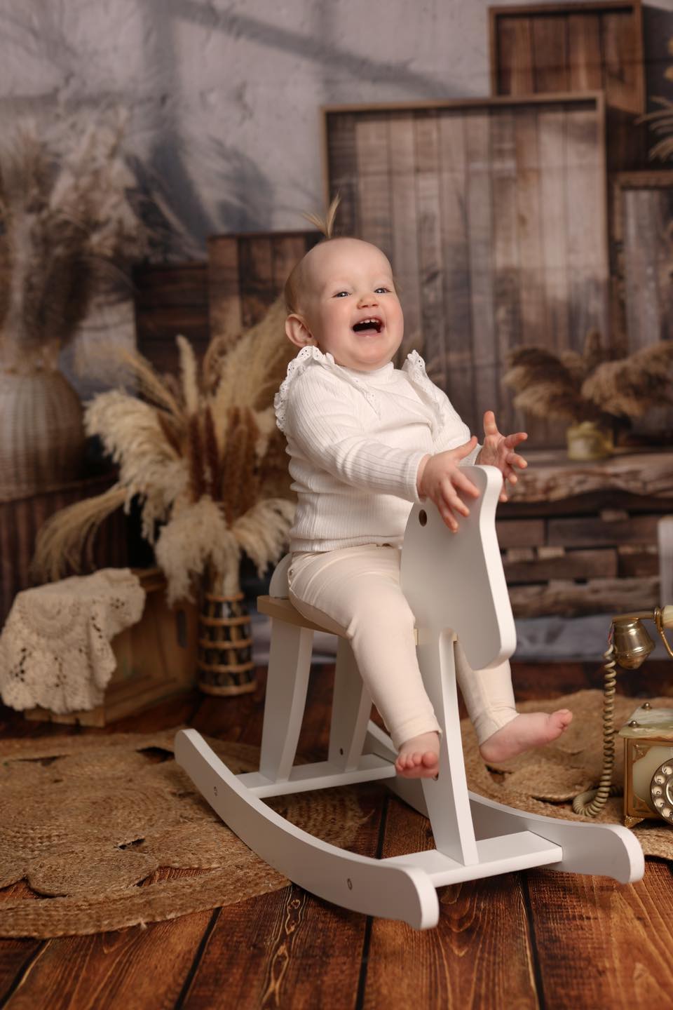 Toile de fond Caisses en bois florales bohème vintage BRP10-84