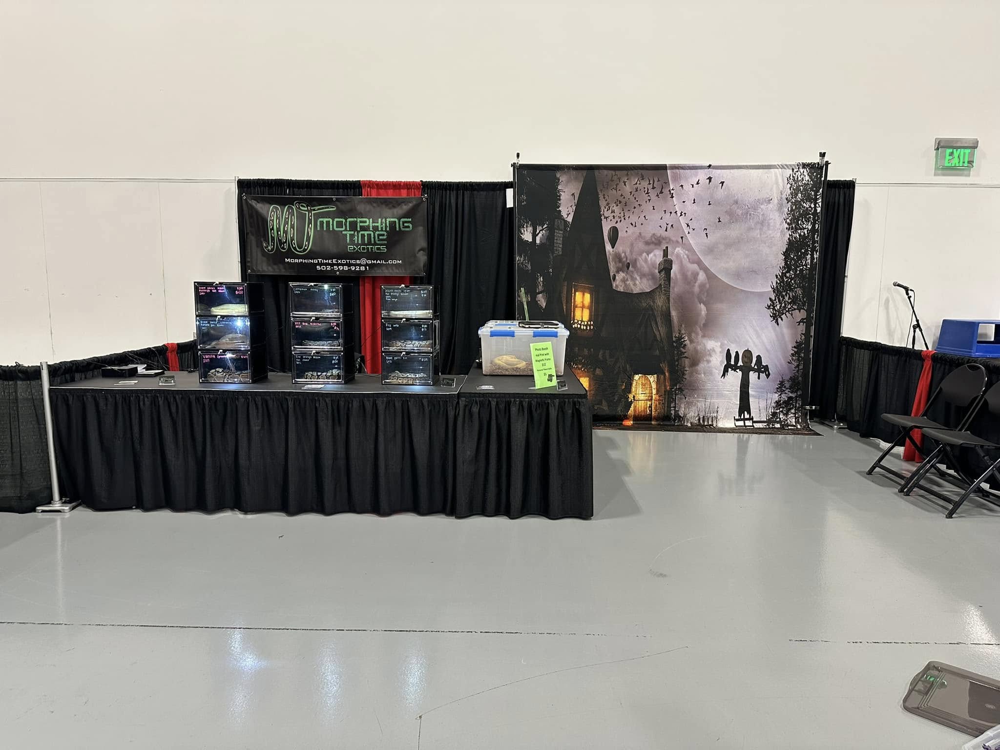 Halloween nuit épouvantail citrouille cottage toile de fond SH-829