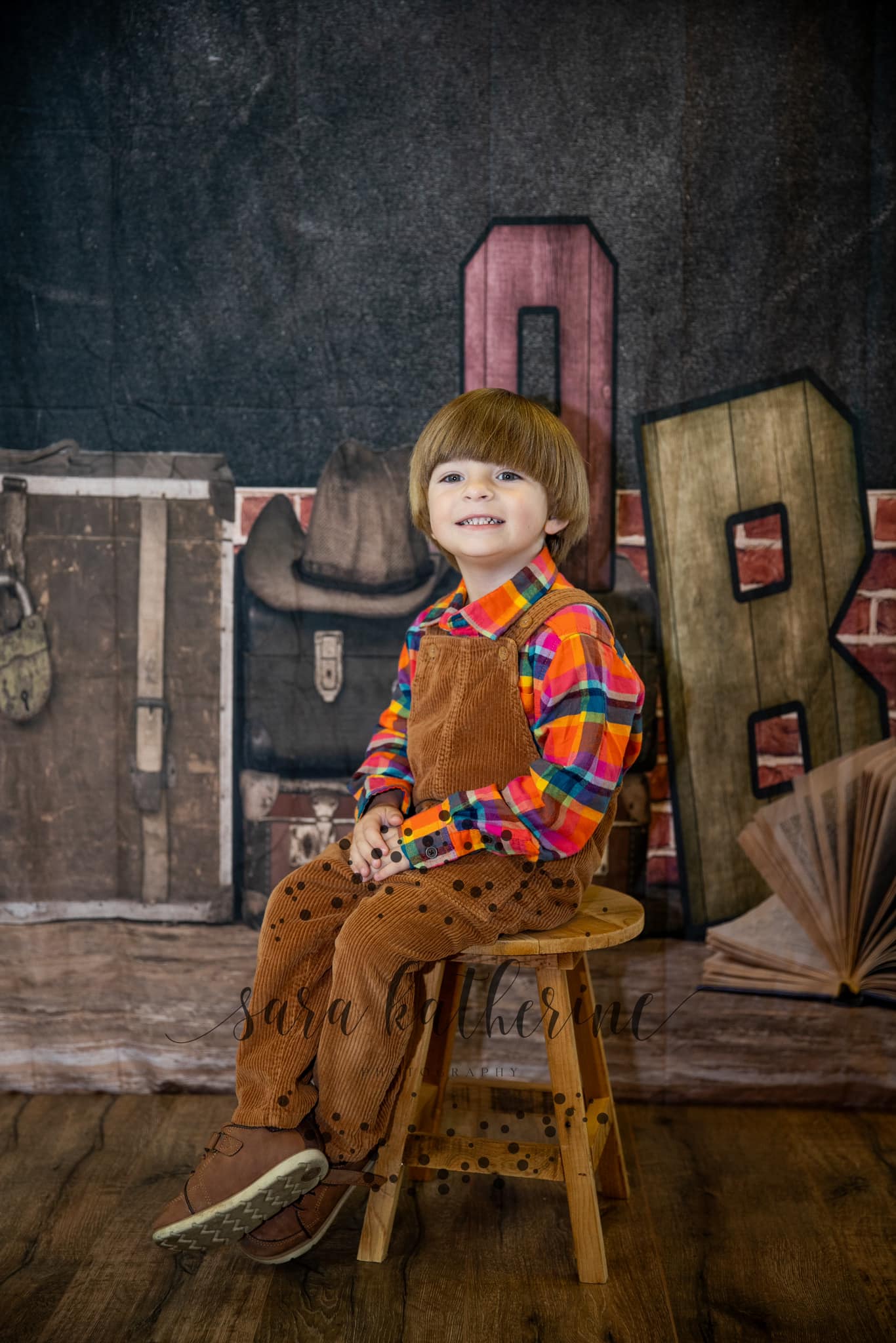 Alphabet Valise Toile de fond de L'école de Tableau Noir M5-115