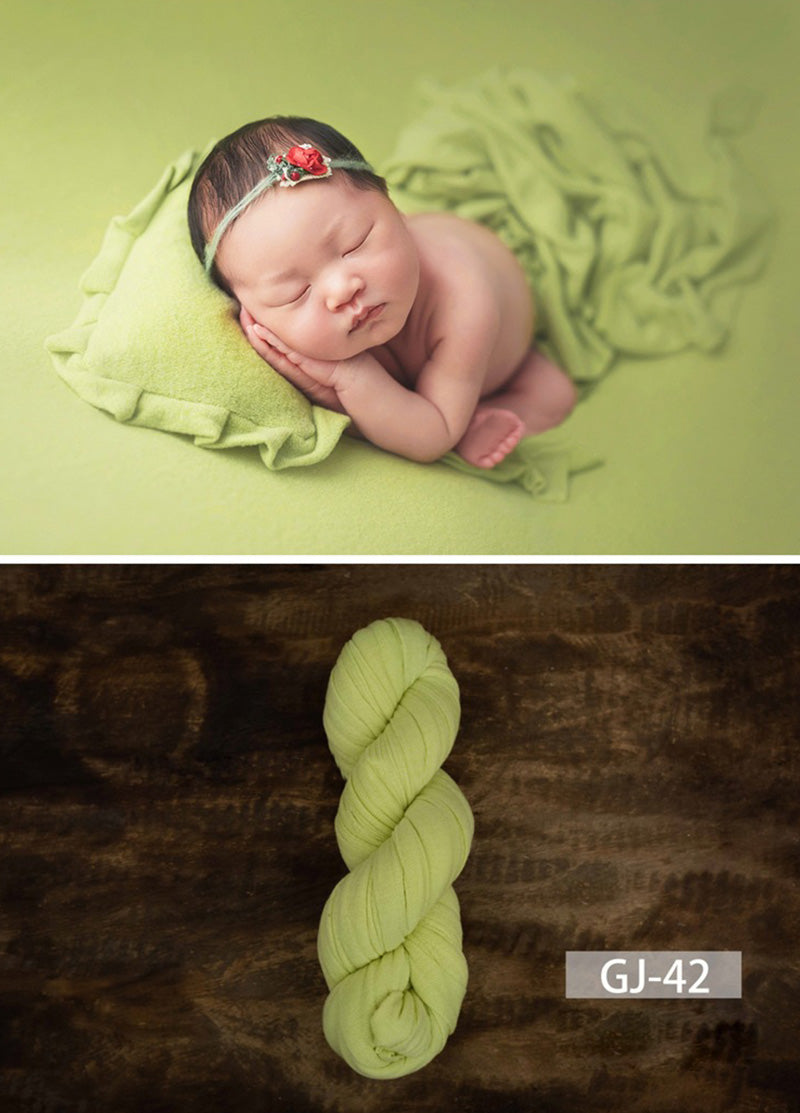 Photographie de nouveau-né Enveloppe de forme en ficelle douce de couleur unie GJ