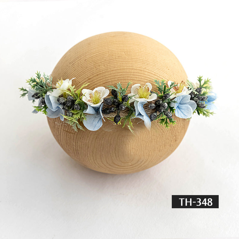 Photographie de nouveau-né Fausse fleur coiffe TH3