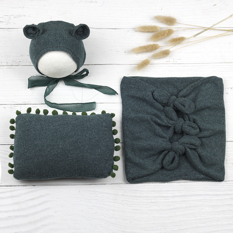 Ensemble d'Enveloppe photographique pour nouveau-né (chapeau + oreiller + enveloppe ) CL8