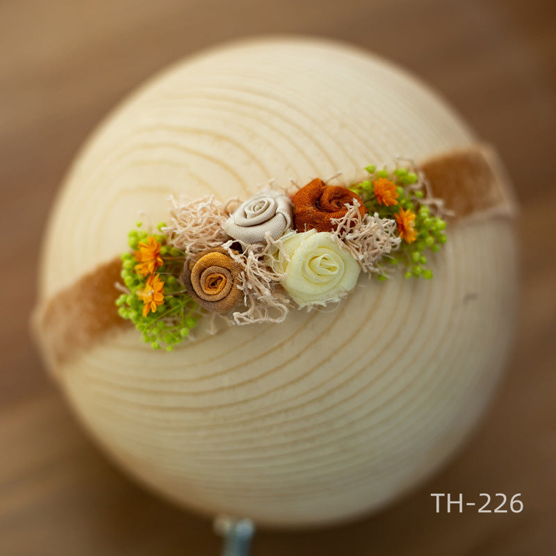 Photographie Nouveau-né Velours Fleur Pearl Coiffe TH2