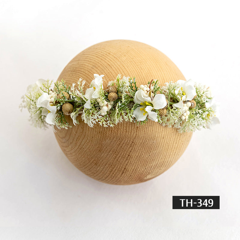 Photographie de nouveau-né Fausse fleur coiffe TH3