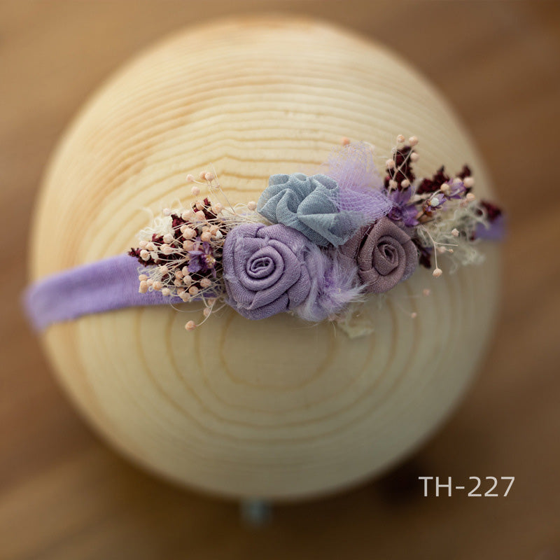 Photographie Nouveau-né Velours Fleur Pearl Coiffe TH2