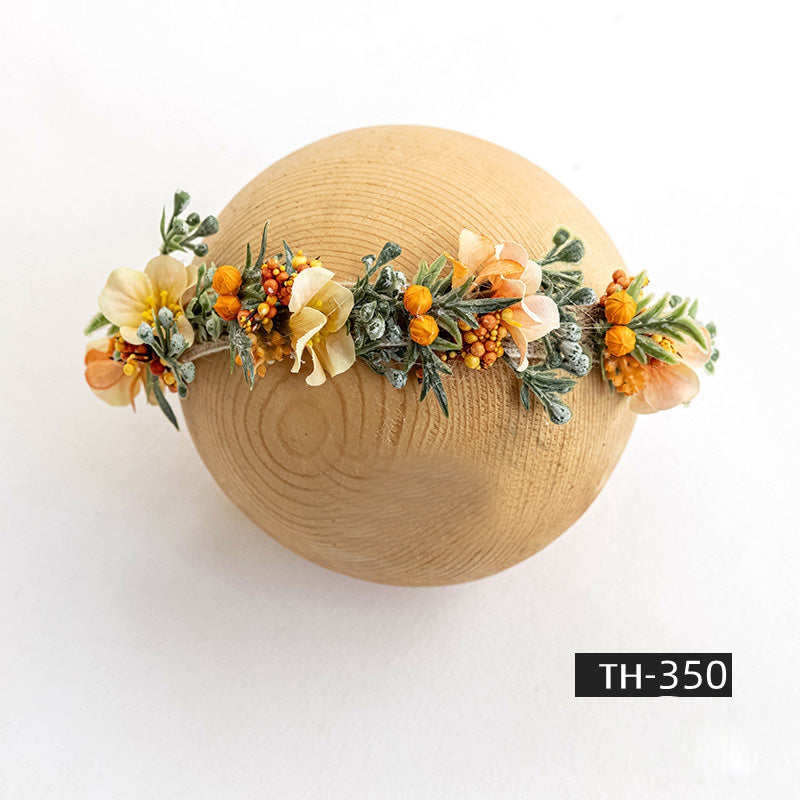 Photographie de nouveau-né Fausse fleur coiffe TH3