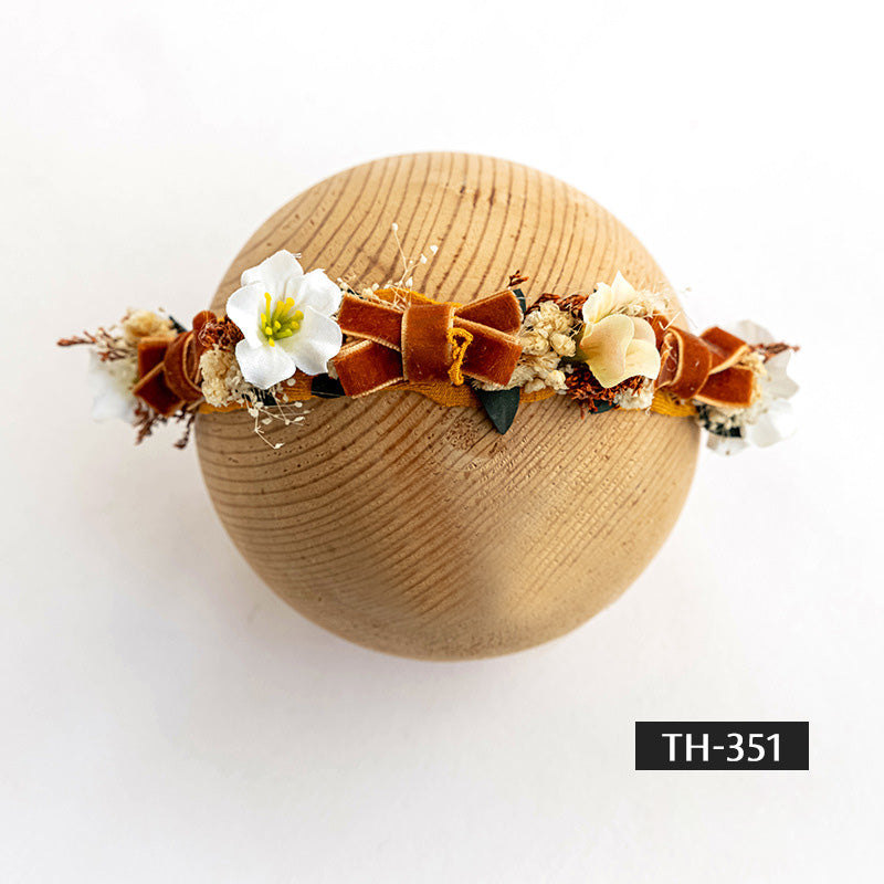 Photographie de nouveau-né Fausse fleur coiffe TH3