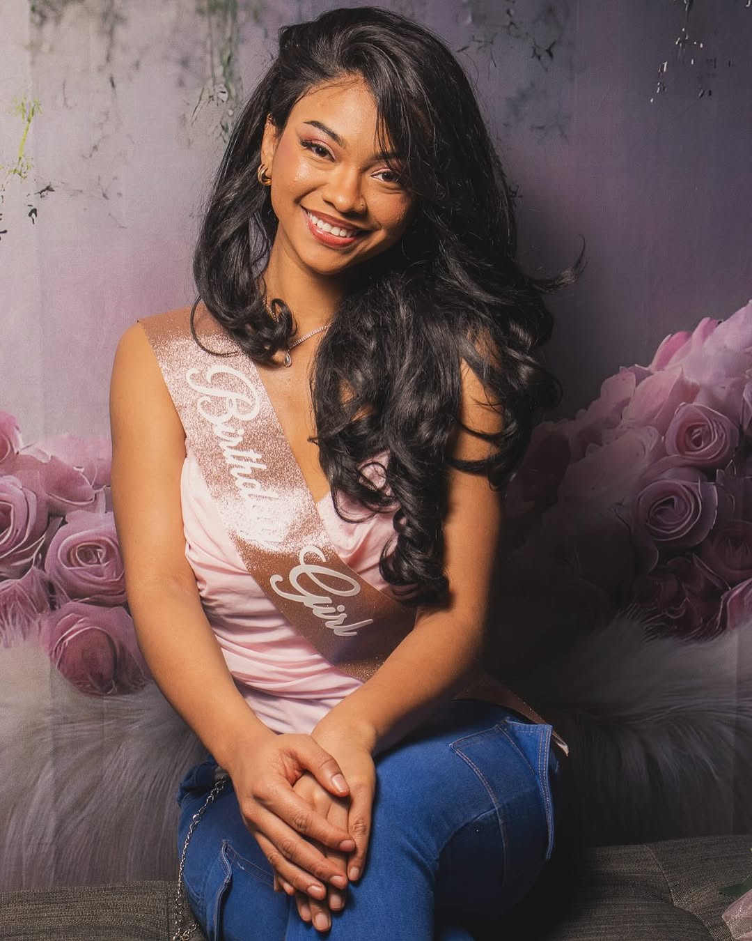 Toile de Fond Balançoire Florale Romantique Bohème RR8-429