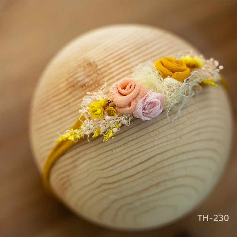 Photographie Nouveau-né Velours Fleur Pearl Coiffe TH2