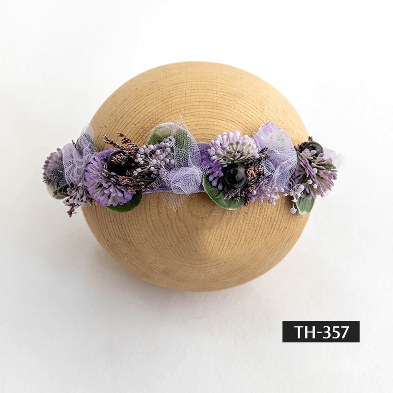 Photographie de nouveau-né Fausse fleur coiffe TH3