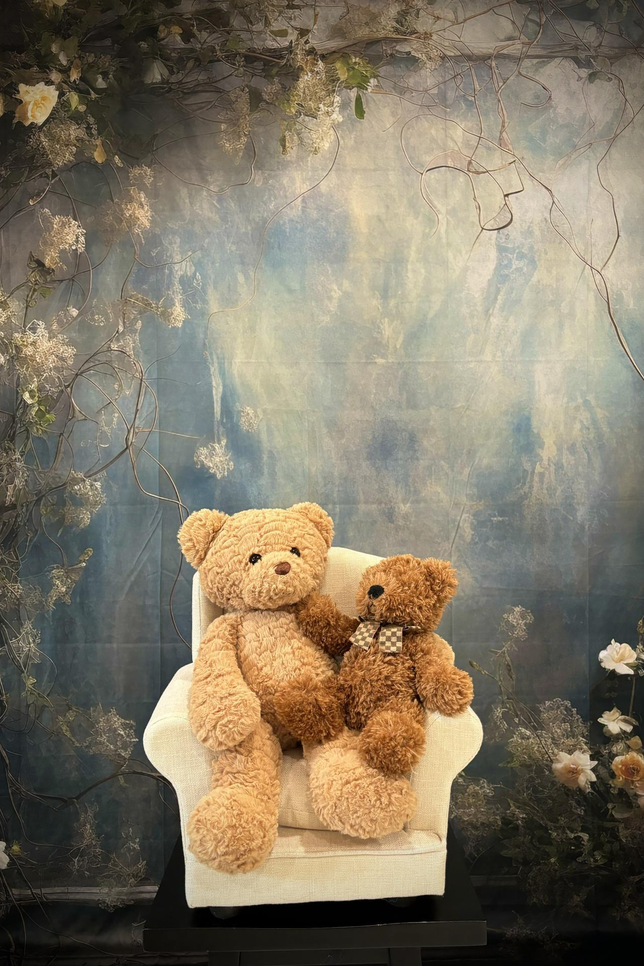 Esthero Toile de fond abstraite de style nostalgique Rose Ton Bleu RR4-35