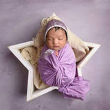 Esthero Accessoires en bois en forme d'étoile pour la photographie de nouveau-nés SYPJ3