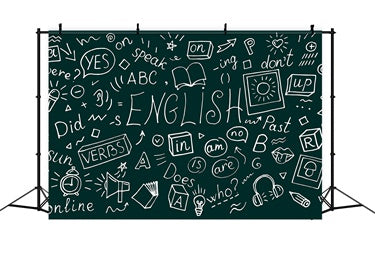 Toile de Fond de Photographie de Classe d'Anglais pour la Rentrée Scolaire BRP7-14
