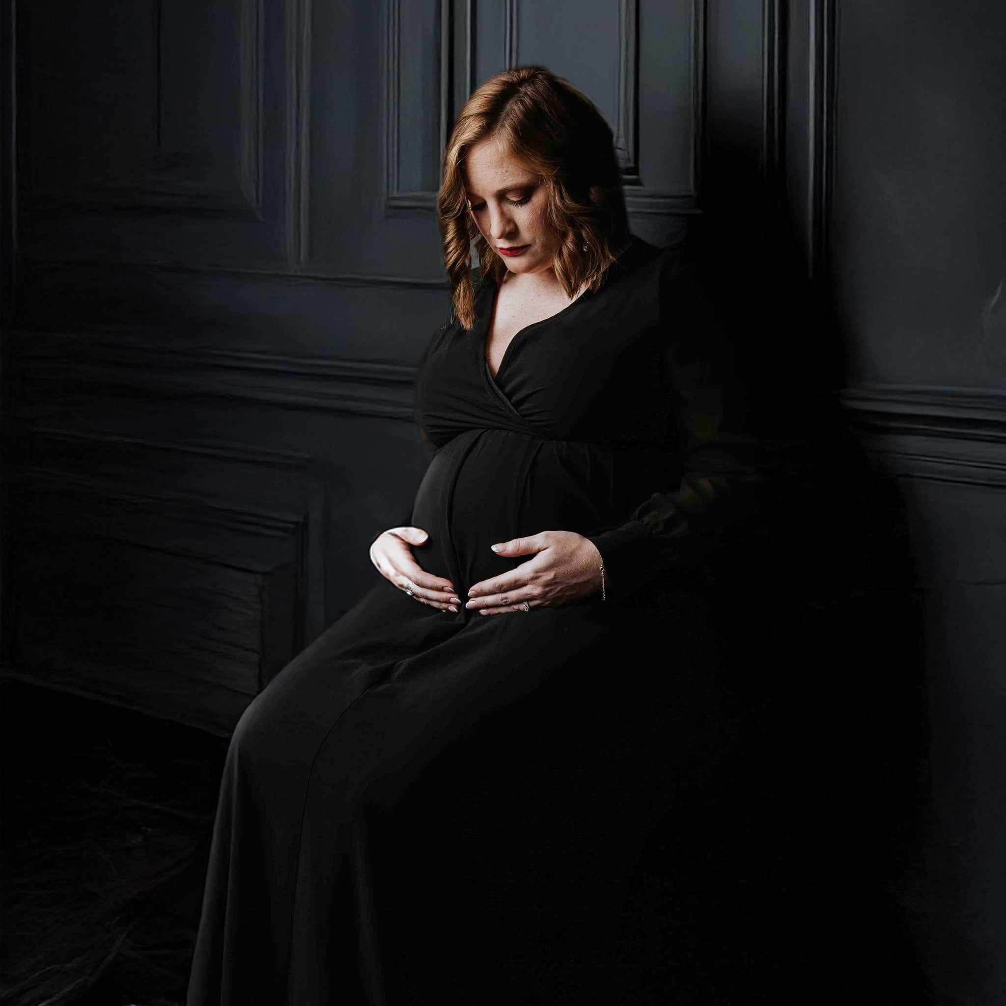 Toile de fond de porte vintage grunge noir pour Photo Studio S-3164