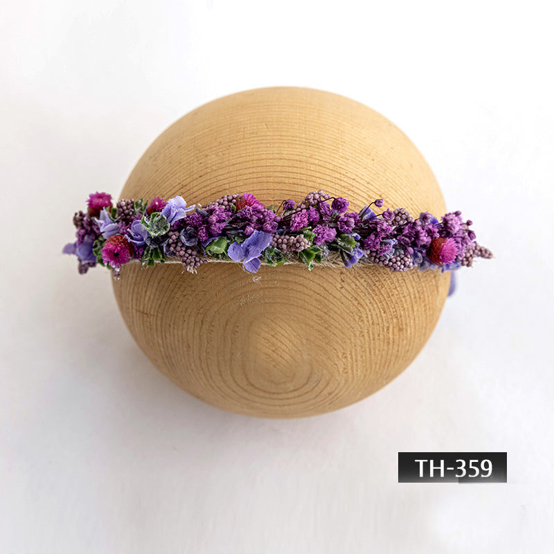 Photographie de nouveau-né Fausse fleur coiffe TH3