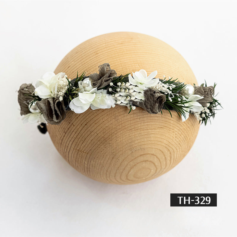 Photographie de nouveau-né Fausse fleur coiffe TH3