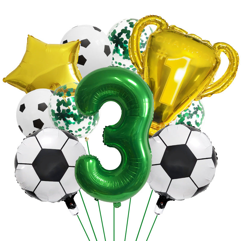 Ensemble de Ballons pour Thème de la Coupe du Monde de Football Numérique 32" BA47