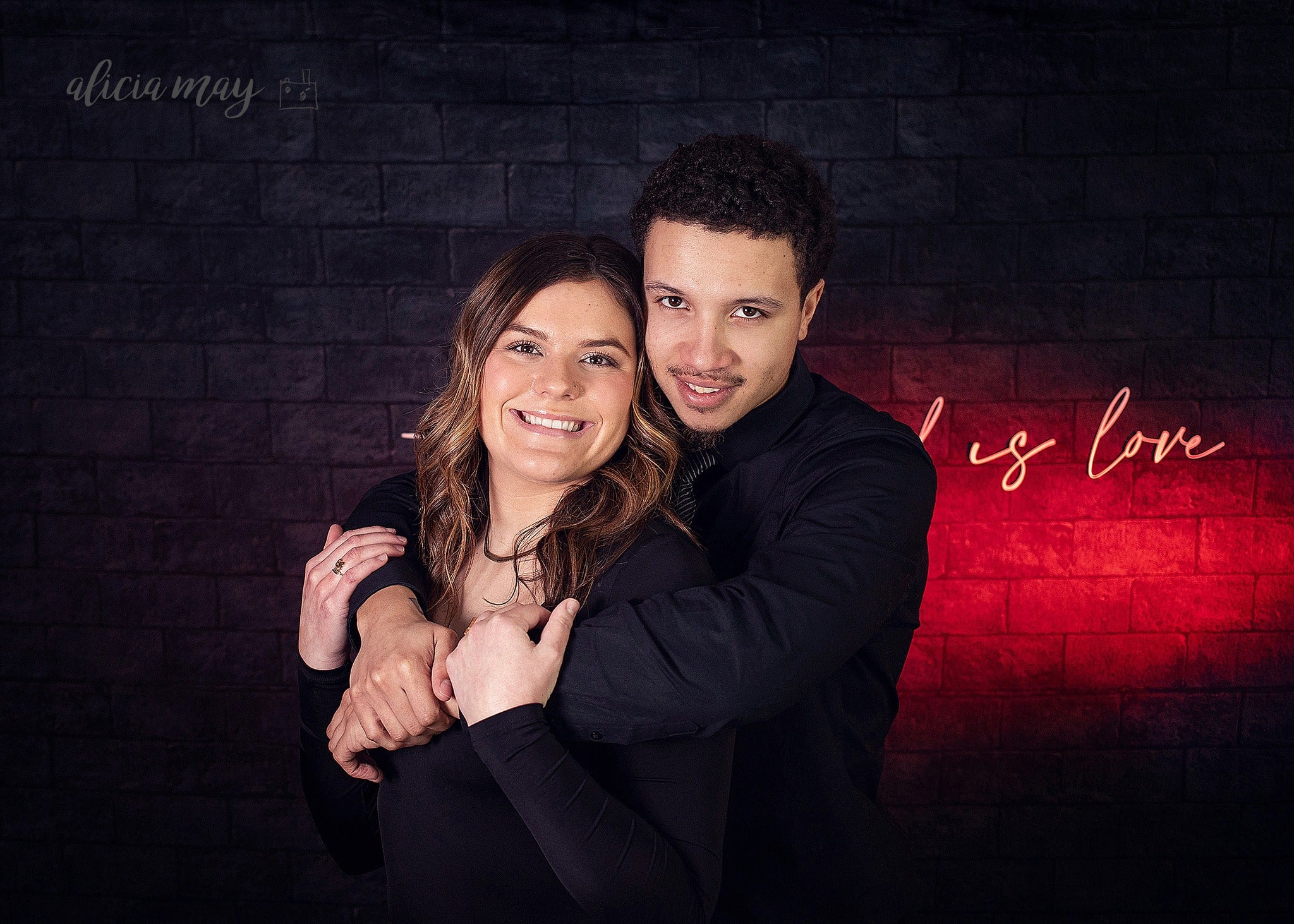 Toile de fond de photographie de mur de brique grunge noir J03803