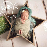 Esthero Accessoires en bois en forme d'étoile pour la photographie de nouveau-nés SYPJ3