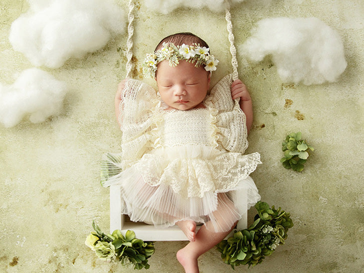 Photographie de nouveau-né Fausse fleur coiffe TH3