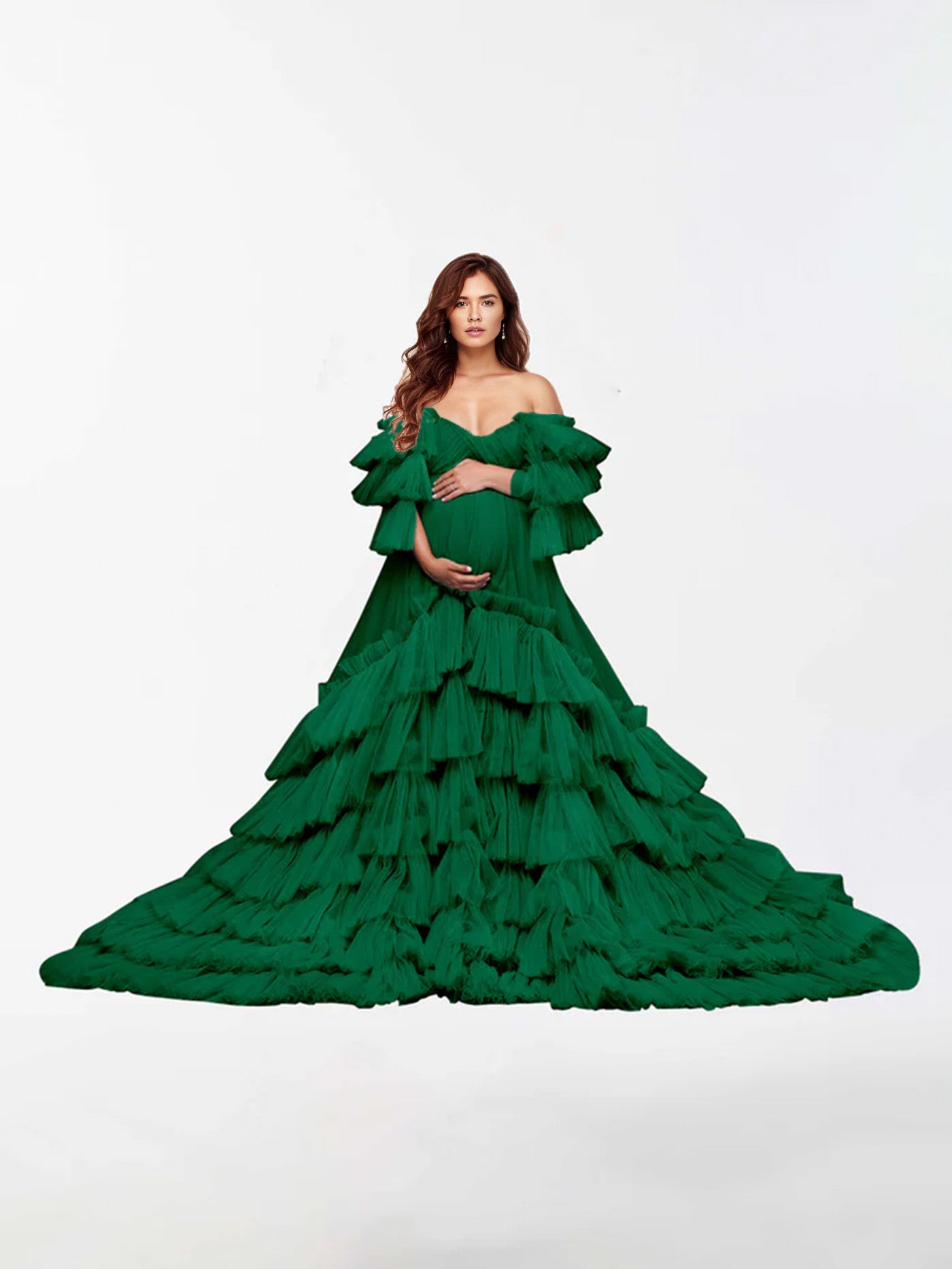 Robe de maternité en tulle pour la photographie RB5
