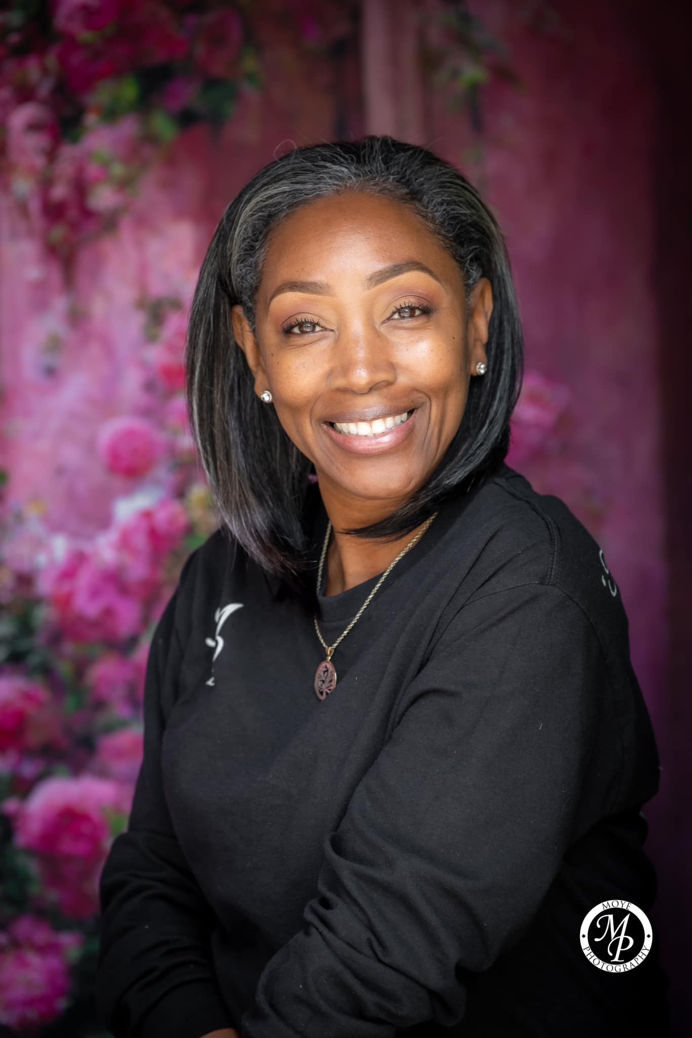 Toile de Fond Peinte de Couloir de Fleurs Roses M-26